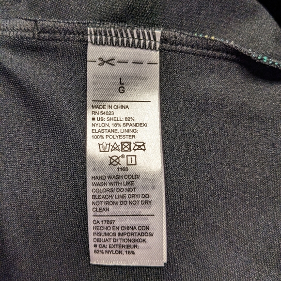 NWT, Old Navy Cold Shoulder Swim Suit, Black Floral, Size L/Tall - Picture 2 of 4